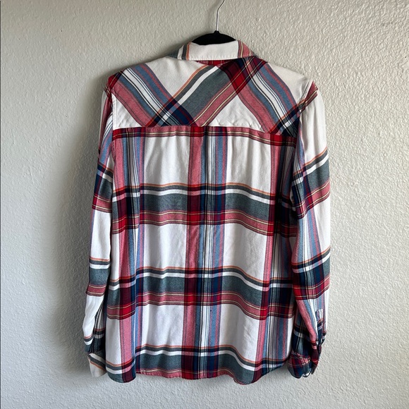 GAP Super Soft Multicolor Plaid Casual Shirt Large - Picture 5 of 6